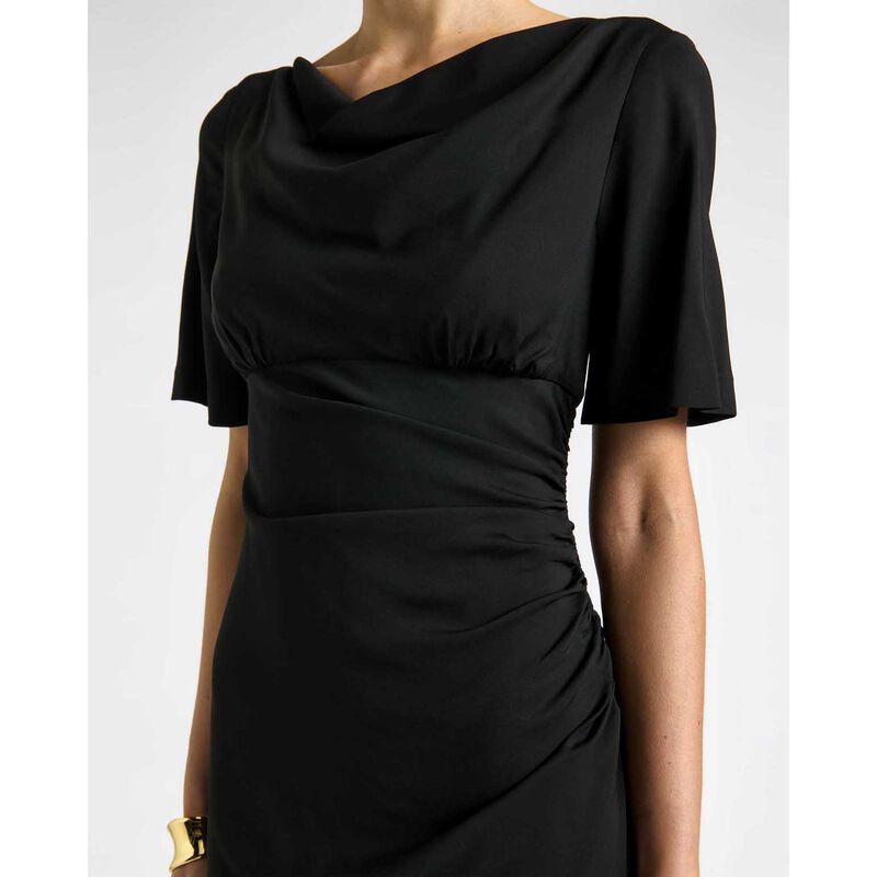 Cue Short Sleeve Ruched Midi Dress image number 2